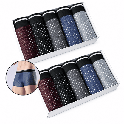 FrescoFit Boxer — Kit 10 Boxers Respiráveis Ice Silk